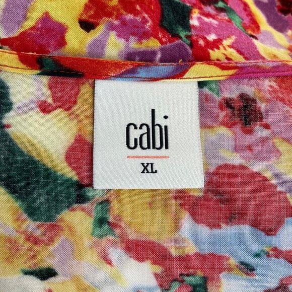 Cabi Top Racer Back Shell Pullover Colorful Design Lightweight Sleeveless SZ XL - Picture 8 of 10